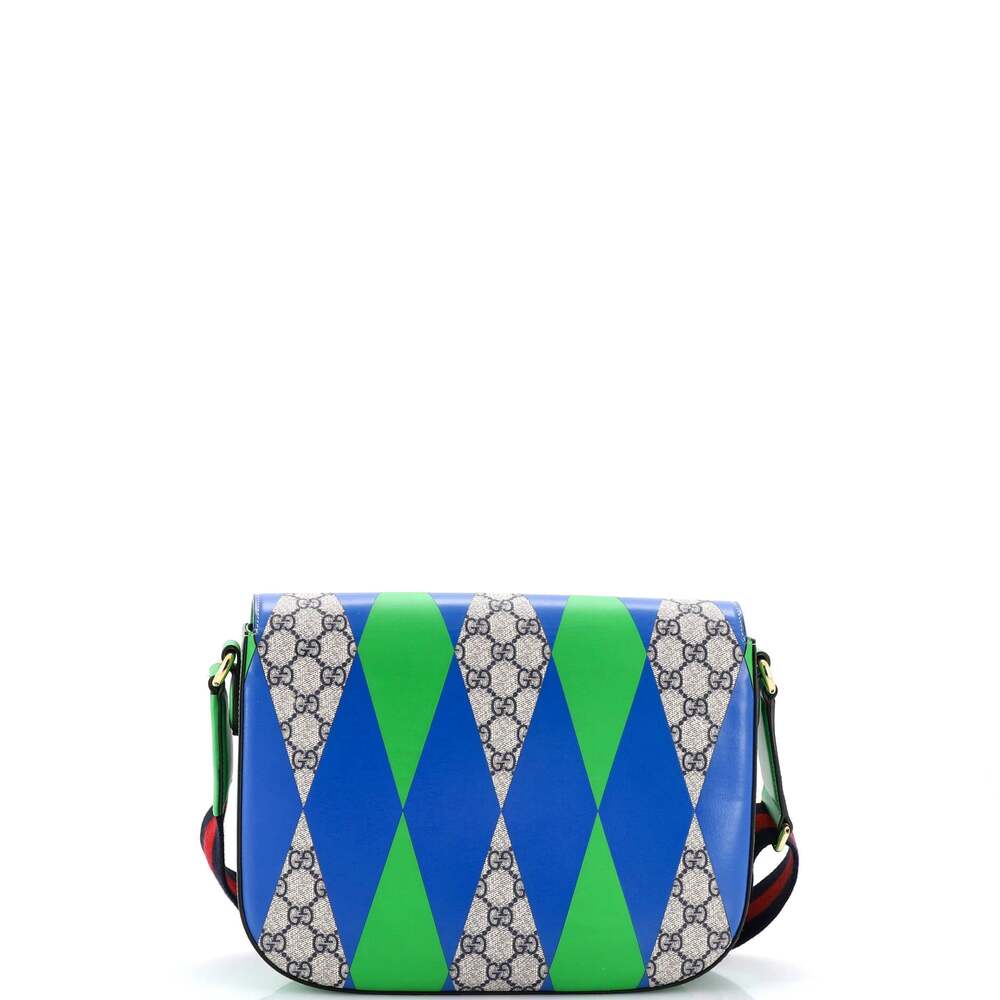 Gucci Horsebit Shoulder Bag Printed Gg #249327G98B - Picture 3 of 8
